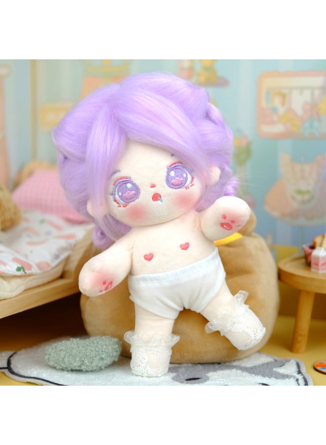 20cm Cotton Doll Girl's Toy Dress-up Doll Lolita Maid Dress Cute Princess Dress Set-Specifications:20cm Baby Suitable ]-Color:Underwear Socks  - Image 1