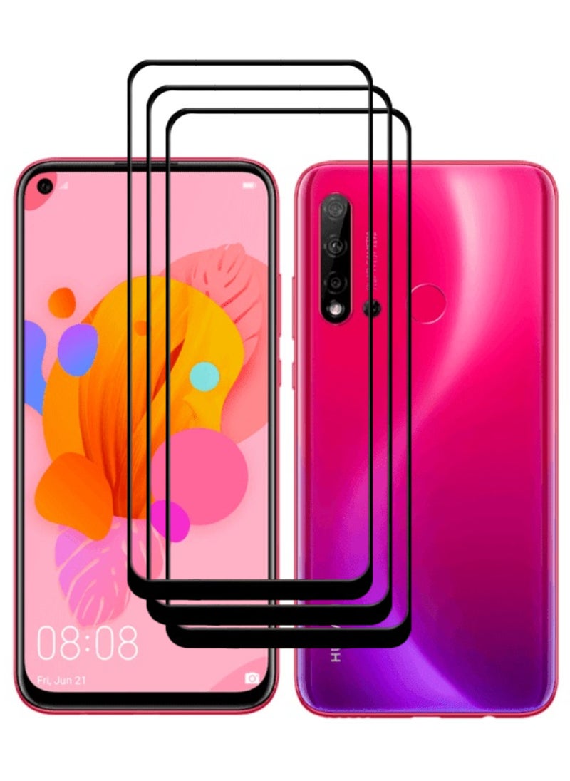 ACLIX 3 Pieces Antistatic ESD Dustproof Premium Quality High Definition Tempered Glass Screen Protector Designed For Huawei nova 5i - Image 1