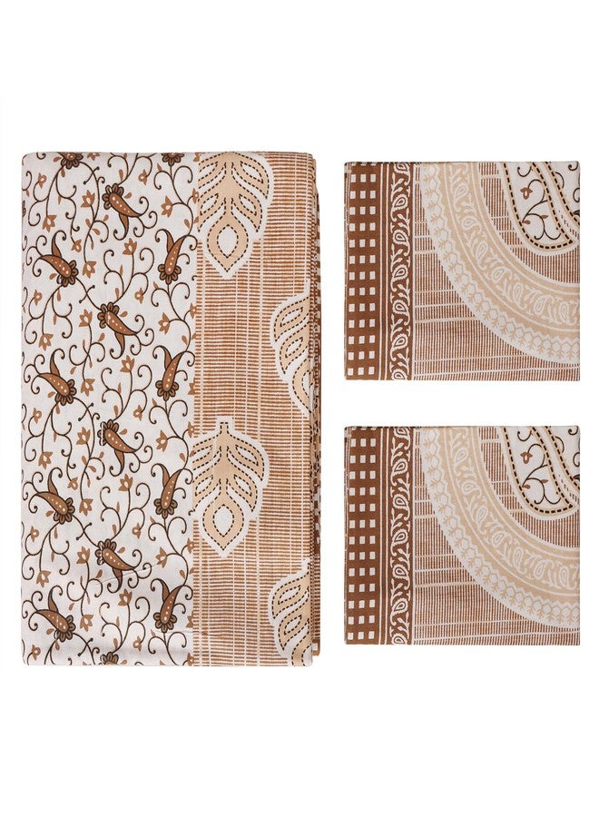 moxly 100% Cotton, King Size Double Bedsheet with 2 Pillow Covers | Premium Printed Flat Bed Sheet (92 X 108 Inches) - Image 4