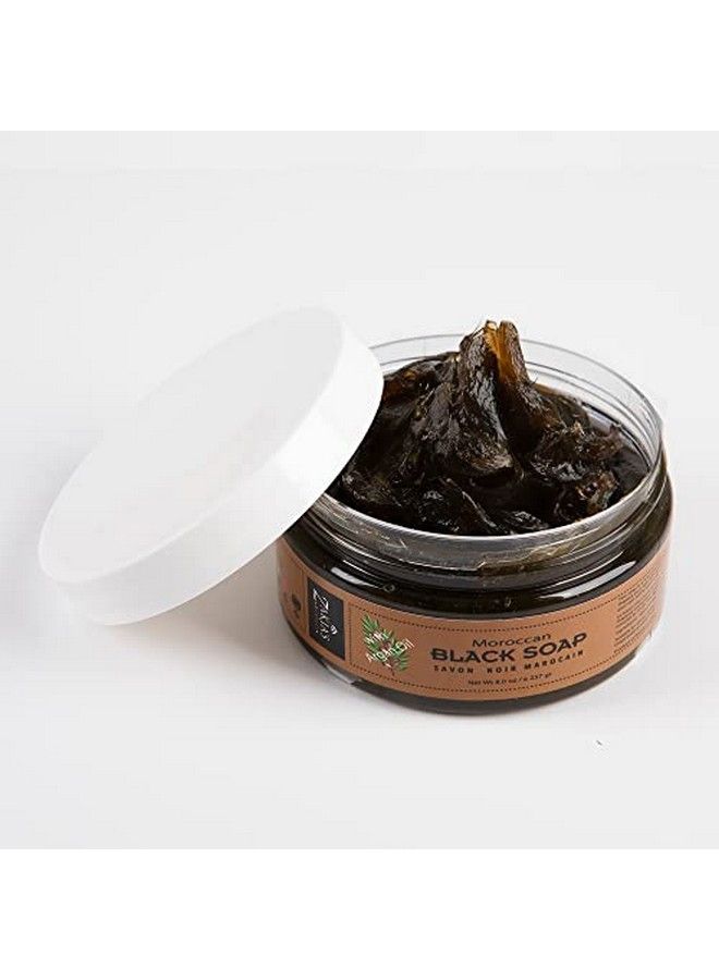 Zakia's Morocco Moroccan Black Soap (Beldi Soap Argan Oil) 100% Natural Moisturizing Olive Soap Body Scrub Pure & Natural Cleansing For Traditional Hammam Spa Treatment 8 Oz / 237Gr - Image 3