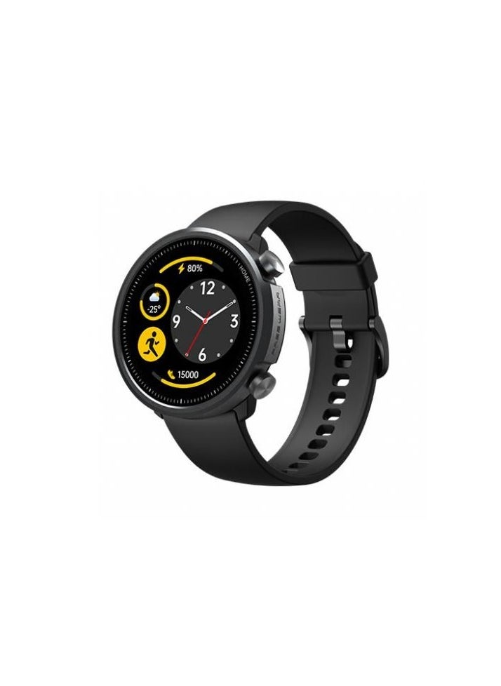 Mibro - Mibro A1 Heart Rate Sleep Monitoring Multi-Language A1 Bluetooth Smartwatch - Black - Image 1