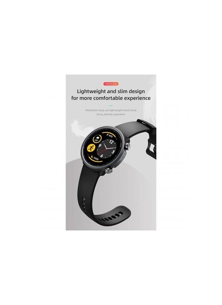 Mibro - Mibro A1 Heart Rate Sleep Monitoring Multi-Language A1 Bluetooth Smartwatch - Black - Image 1