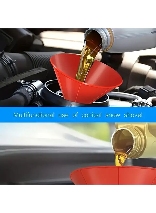 5 In 1 Manual Ice Scraper Snow Shovel Heavy Duty Windproof Car Tool Black - Image 5