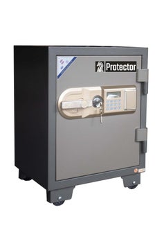 Protector Protecter Safe Fireproof Safe with Adjustable Shelf, Numeric Keypad, Double Locks with Lockable Inner Drawer, H60 x W46 x D46 cm, 100 kg - Made in Vietnam - PT60E4  - Image 1