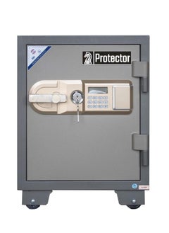 Protector Protecter Safe Fireproof Safe with Adjustable Shelf, Numeric Keypad, Double Locks with Lockable Inner Drawer, H60 x W46 x D46 cm, 100 kg - Made in Vietnam - PT60E4  - Image 2