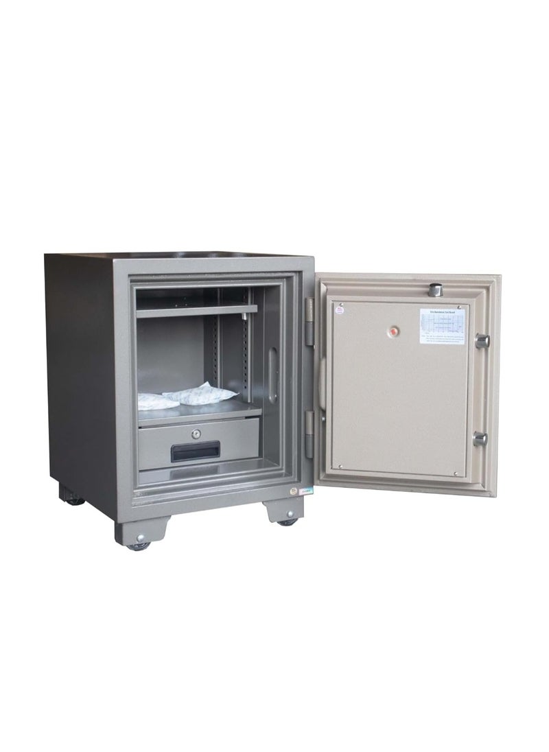 Protecter Safe Fireproof Safe with Adjustable Shelf, Numeric Keypad, Double Locks with Lockable Inner Drawer, H60 x W46 x D46 cm, 100 kg - Made in Vietnam - PT60E4 - pzsku/ZC43EA33B782900F3A371Z/45/_/1733234080/504fd53e-b188-493f-a292-05047b68ba19