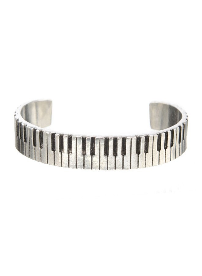 Quotable Cuffs Piano Cuff Inspirational Jewelry Bracelet - Great Piano Gift for Music Teachers, Musicians, and Music Students By Whitney Howard Designs - Image 1