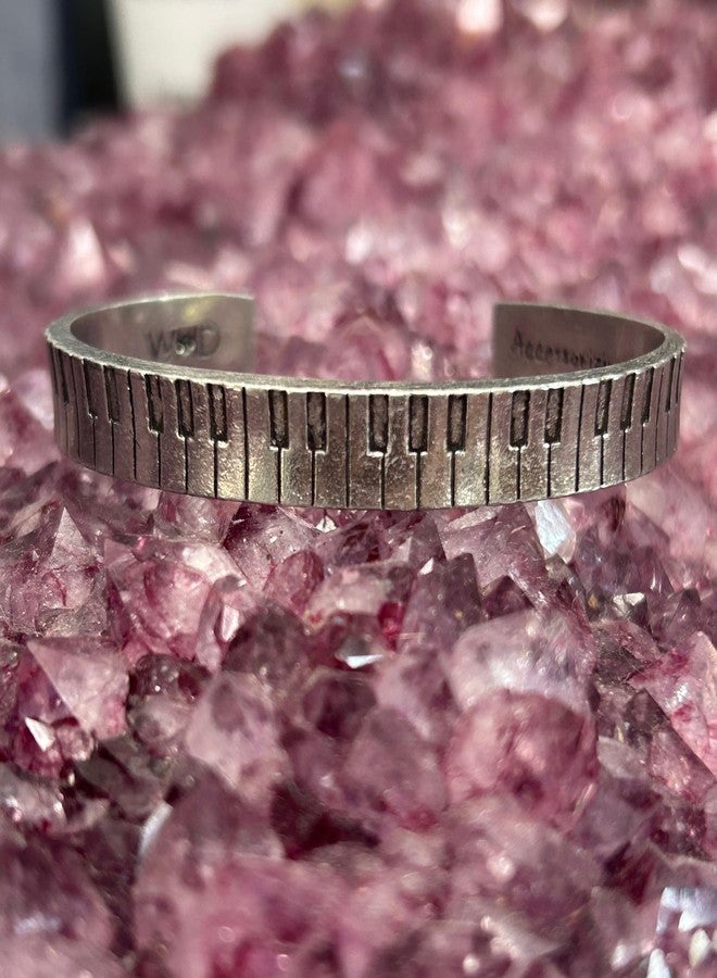 Quotable Cuffs Piano Cuff Inspirational Jewelry Bracelet - Great Piano Gift for Music Teachers, Musicians, and Music Students By Whitney Howard Designs - Image 5