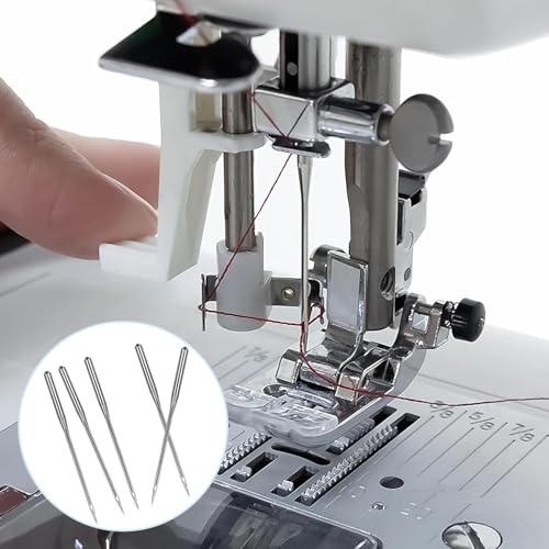 HLARTNET 50PCS Universal Sewing Machine Needles - Sizes 80/12 90/14 100/16 Sewing Machine Needle for Fabric Canvas Leather Embroidery Jeans - Image 5