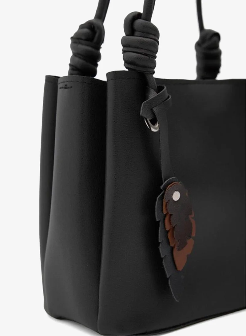 Shule Bags  Felice Charmlı Black Shoulder Bag. for Women | Best Price UAE