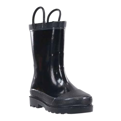 Western Chief Kids Firechief 2 Rainboot (Toddler/Little Kid/Big Kid) Black 2 Little Kid M - Image 1
