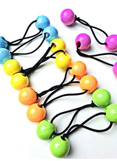 TARA Tara Girls Twinbead Bubble Ball Ponytail Elastics 10 Pieces Selection (BT35)  - Image 3