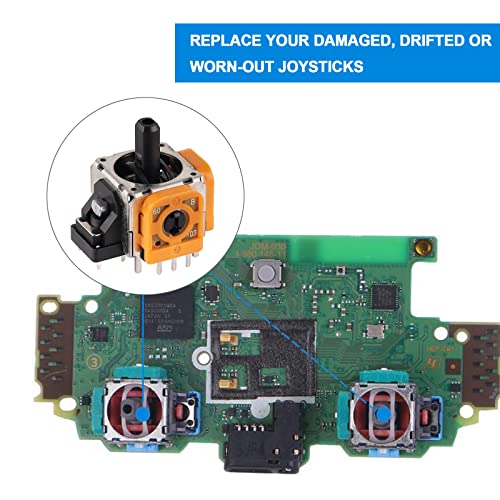 Veanic 4pcs Joystick Replacement for PS4 Controller, Precision Accurate Thumbsticks Analog Part Stick Drift Fix Repair Kit for PS4 Xbox One Controllers - Image 2