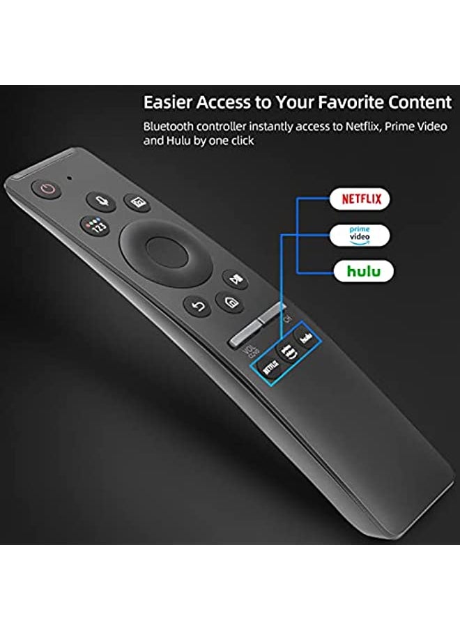 HuHa - Universal Voice Remote Control for Samsung Smart TV LED QLED 4K 8K UHD Crystal Frame HDR Curved Smart TVs, with Shortcut Buttons for Netflix, Prime Video, Hulu - Image 1