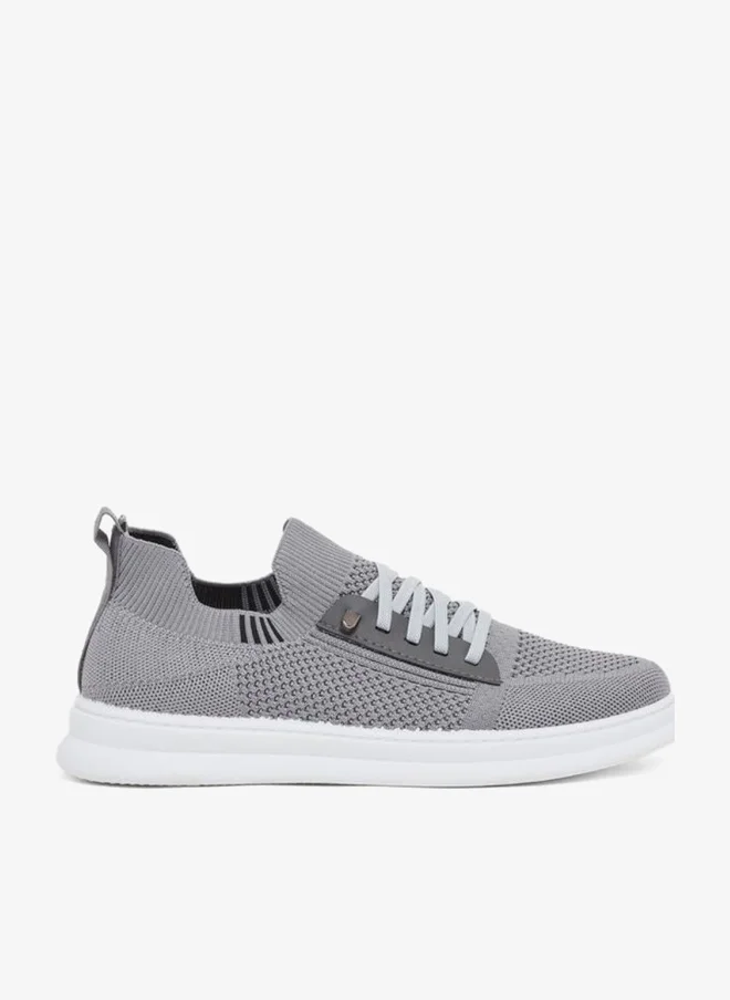 Styli Lightweight Breathable Knit Lace-Up Sneakers