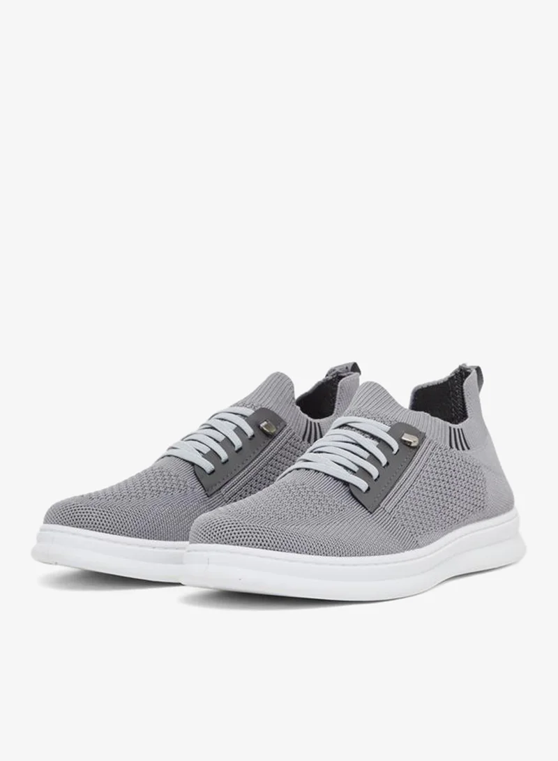 Styli Lightweight Breathable Knit Lace-Up Sneakers