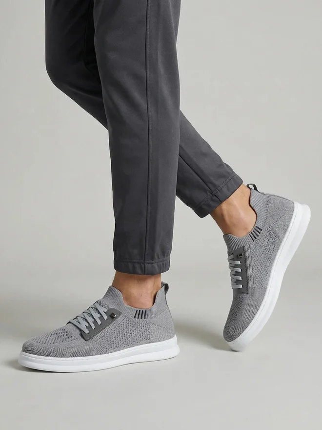 Styli  Lightweight Breathable Knit Lace-Up Sneakers for Men | Best Price UAE