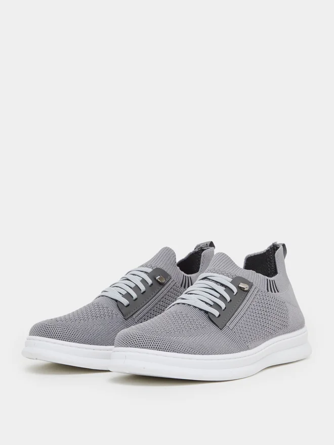 Styli Lightweight Breathable Knit Lace-Up Sneakers