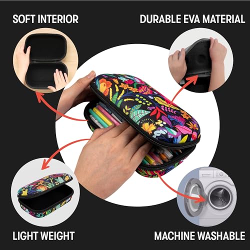 ZIPIT Flowers Pencil Case for Girls, Cute Pencil Box for School, Large Capacity Stationery Organizer Box - Image 3