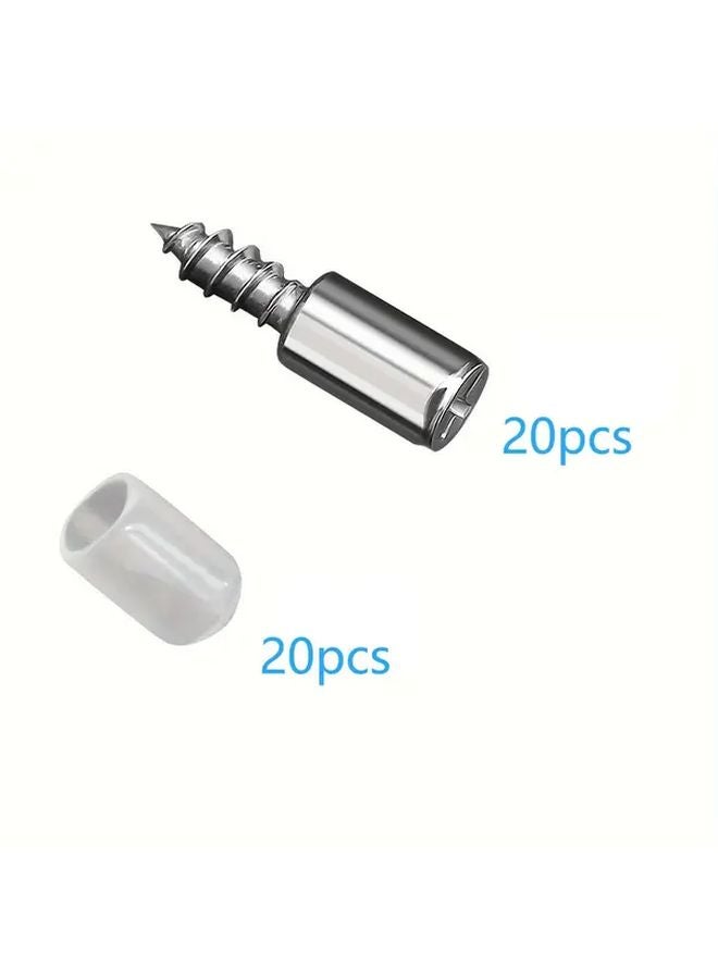 40 Pcs Metal Shelf Brackets With Non Slip Sleeves And Self Tapping Screws For Cabinet Partitions - Image 4