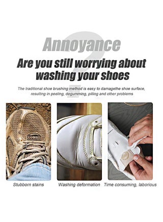 Foam Cleaner Of White Shoes，Clean Without Water Easily Decontaminiate，Sneaker Cleaning Spray Foam, Whitening Sneaker Canvas, Cleaning Stains, Whitening And Yellowing Shoe Edges (100ml) - view 5