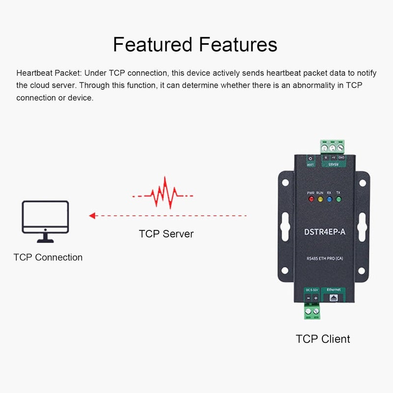 485 ETH PRO Serial to Ethernet Module, Bidirectional Transparent Data Forwarding with Edge Computing, Ideal for Modbus, JSON, Realcom Protocol & HTTP - Image 5