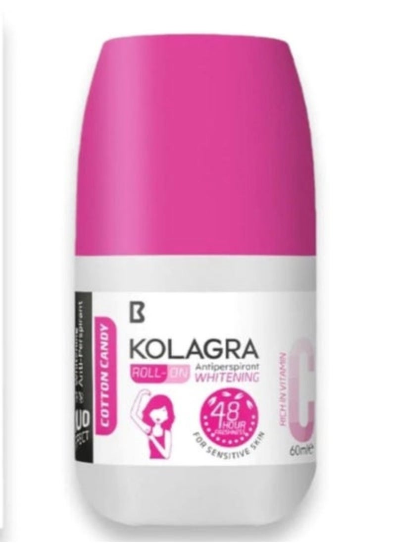 KOLAGRA - Kolagra antiperspir whitening roll-on cotton candy - Image 1
