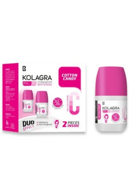 Kolagra antiperspir whitening roll-on cotton candy