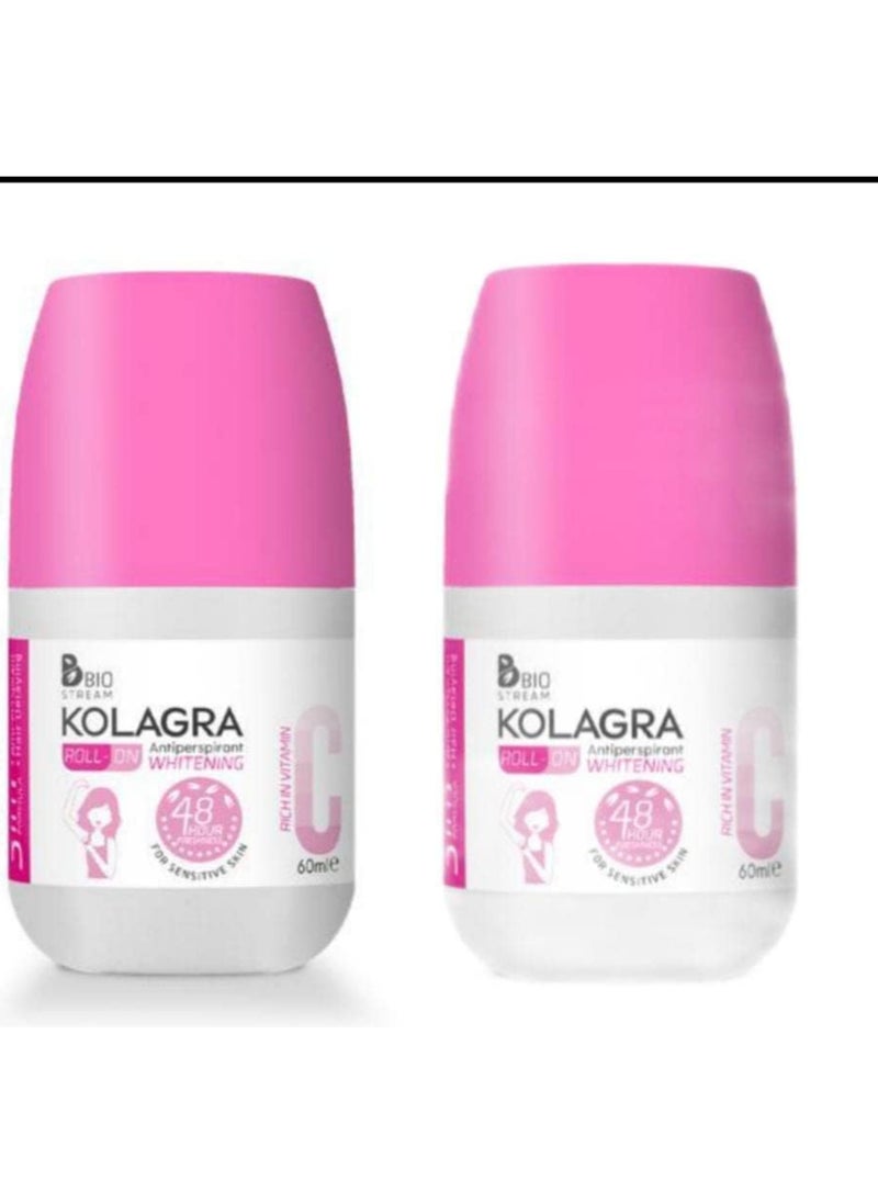 KOLAGRA - Kolagra antiperspir whitening roll-on cotton candy - Image 1