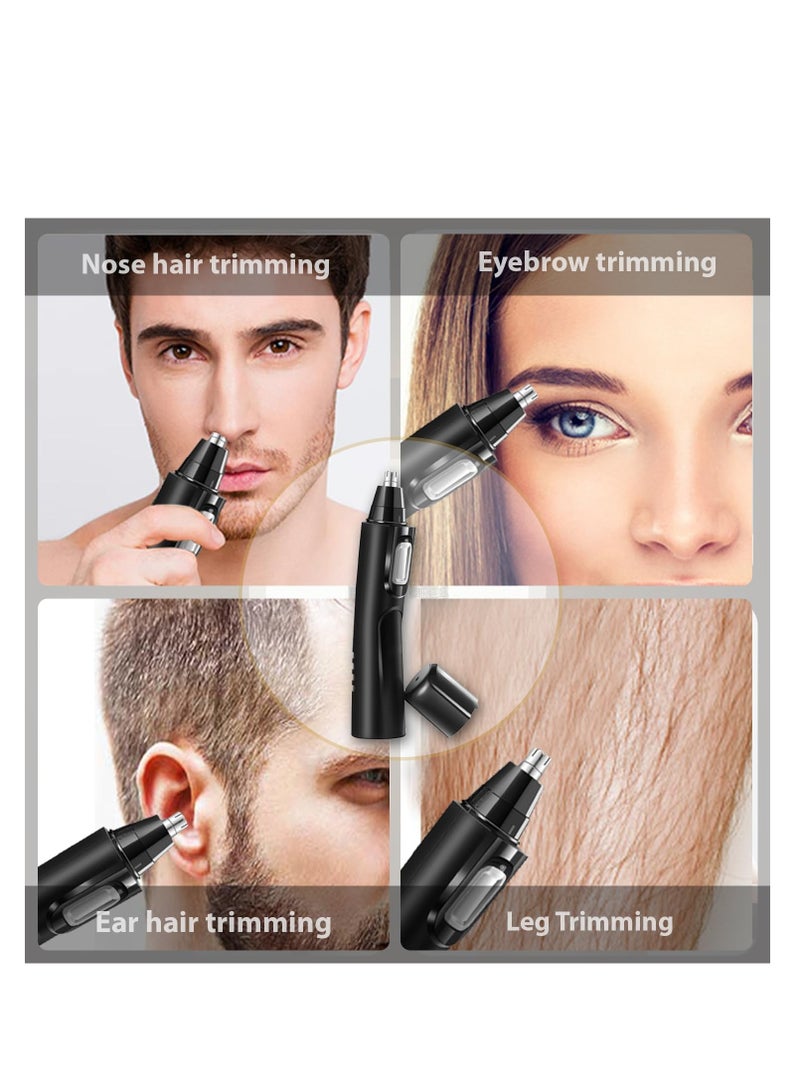 SYOSI Electric Ear and Nose Hair Trimmer Clipper, Professional Painless Eyebrow  Facial Hair Trimmer for Men/Women, Battery Operated Trimmer with Waterproof, Dual Edge Blades for Easy Cleansing - Image 3