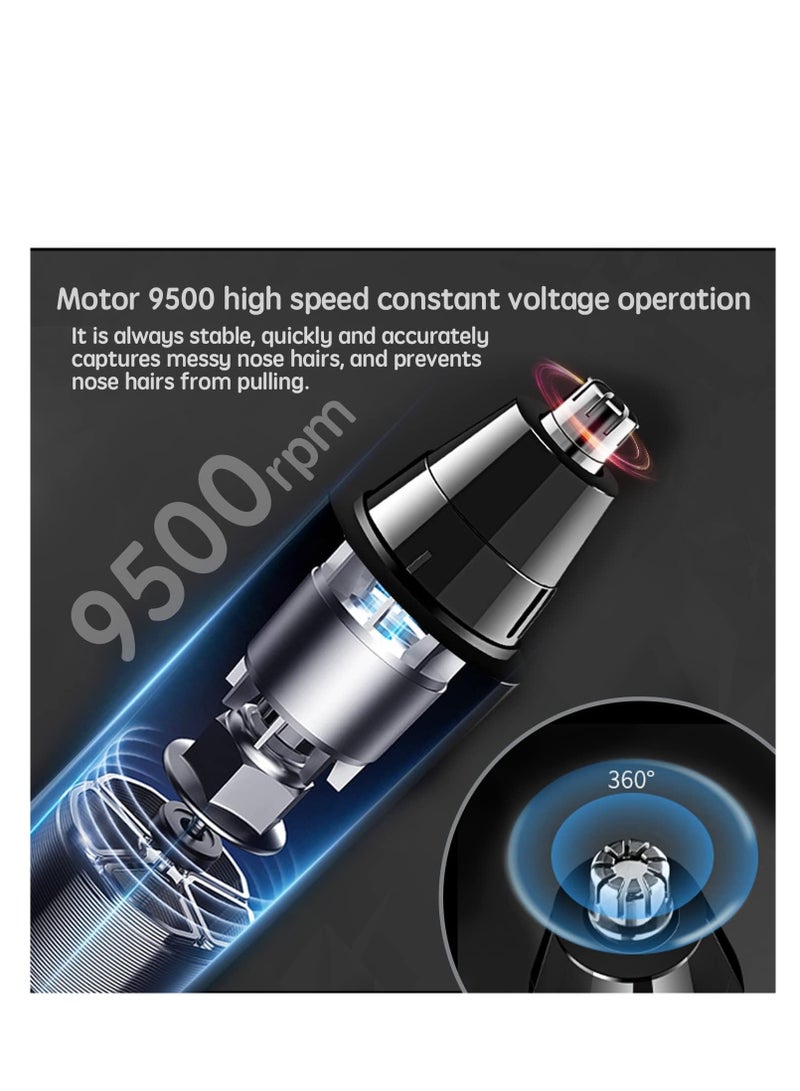 SYOSI Electric Ear and Nose Hair Trimmer Clipper, Professional Painless Eyebrow  Facial Hair Trimmer for Men/Women, Battery Operated Trimmer with Waterproof, Dual Edge Blades for Easy Cleansing - Image 5