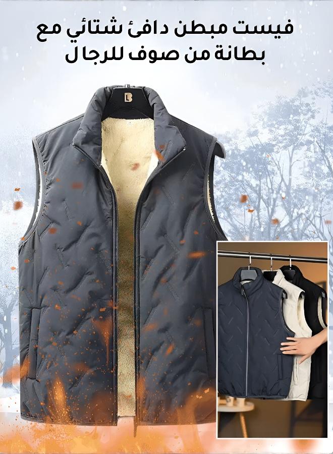 Men's Warm Padded Winter Vest - Image 2