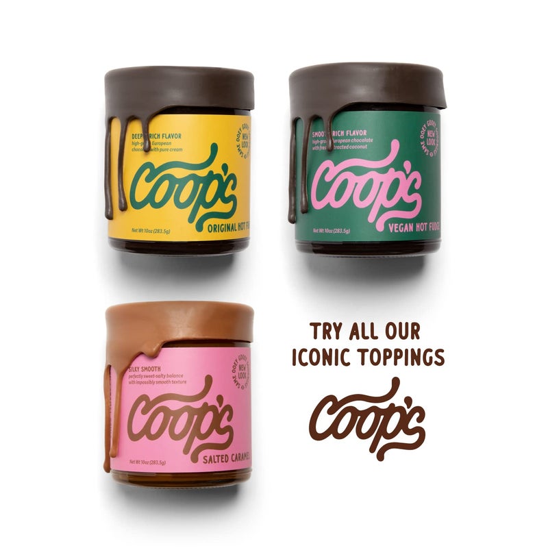 Coop's Original Hot Fudge: Gourmet, All Natural, Handcrafted, Gluten Free, Non-GMO, Chocolate Ice Cream Toppings, Sundae, Desserts, 10 Ounce - Image 5