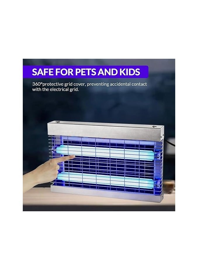 ال سي قاتل حشرات كهربائي، مصيدة ذباب 30 واط، مصيدة ذباب تعمل بالقابس، مصائد ذباب الفاكهة لمنزل داخلي أكثر أمانًا - قاتل حشرات داخلي يعمل بالقابس - بعوض، ذباب الفاكهة، مصيدة بعوض، مصيدة براغيث، حشرات - بدون رائحة DLC-32330 - Image 4