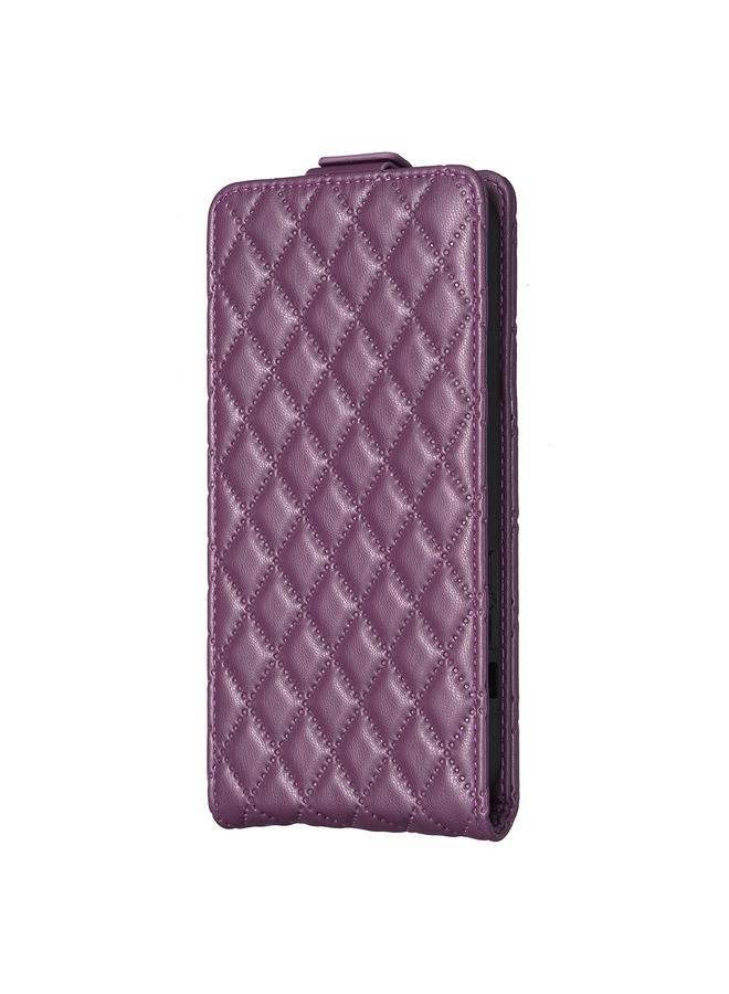 Case For Samsung Galaxy A35 Diamond Lattice Vertical Flip Leather Phone Case - Image 2