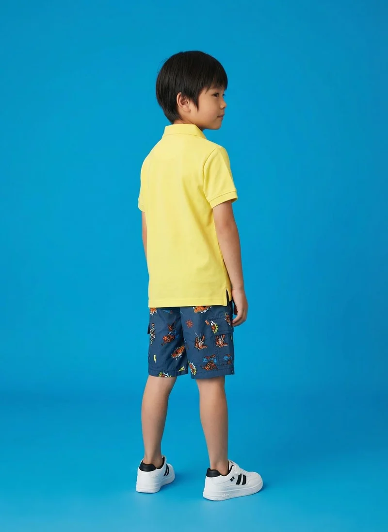 Nautinati  Nautinati Boysâ€™ 100% Cotton Woven Marvel Spiderman All-over Print Cargo Shorts for Men | Best Price UAE