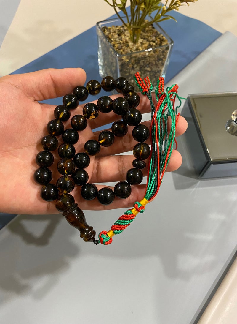 Top Quality Natural Baltic Amber Prayer Beads For Men 33 Beads - Image 5