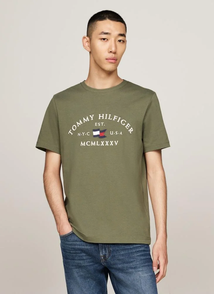 TOMMY HILFIGER Logo Short Sleeve Crew Neck T-Shirt