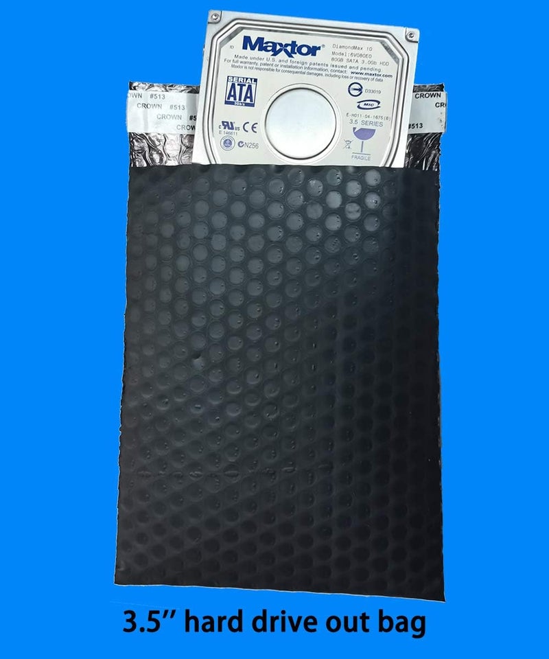 daarcin 25pcs 6.3x8.2in/16x21cm AntiStatic Bubble Bags, Static Shielding Bag for Hard Drive SSD HDD or Sensitive Electronic Components - Image 3
