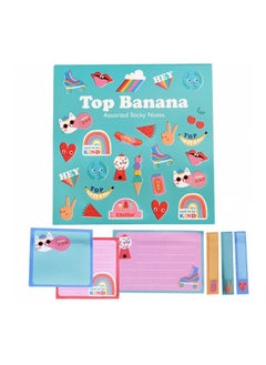 Rex London Top Banana Sticky Note Set – Fun & Quirky Sticky Notes for Office, School, and Home – Multiple Sizes for Reminders, Lists, and Messages  - Image 5
