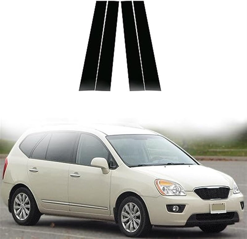 Wivplex غطاء تريم نافذة أسود لامع من ويفبلكس لسيارة كيا كارينس - Image 1