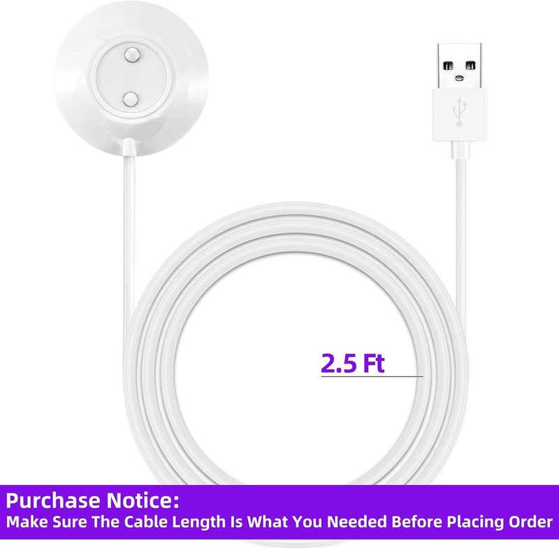 شاحن بديل لـ Rose، محطة شحن مغناطيسية قائمة بقطر 12 مم، كابل USB سريع الشحن لـ Rose فقط - 2.5 قدم - Image 2