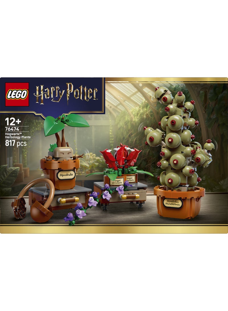 LEGO Harry Potter Hogwarts Herbology Plants Model Kit 76474 (Age 12+, 817 Pieces) - Image 3