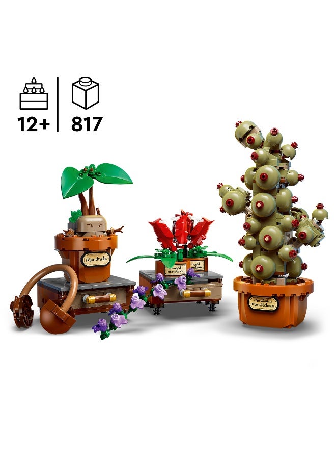 LEGO Harry Potter Hogwarts Herbology Plants Model Kit 76474 (Age 12+, 817 Pieces) - Image 4