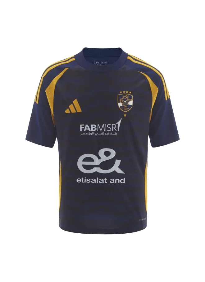 Adidas Adidas Al Ahly Away Jersey Youth Blue Football Jerseys For Kids Unisex 128