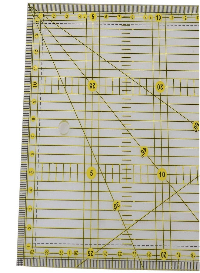 LQ Industrial مسطرة ترقيع صناعية من LQ، مقاس 30×15 سم/5.9×11.8 بوصة، مسطرة خياطة وقطع قماش متعددة الأغراض - Image 3