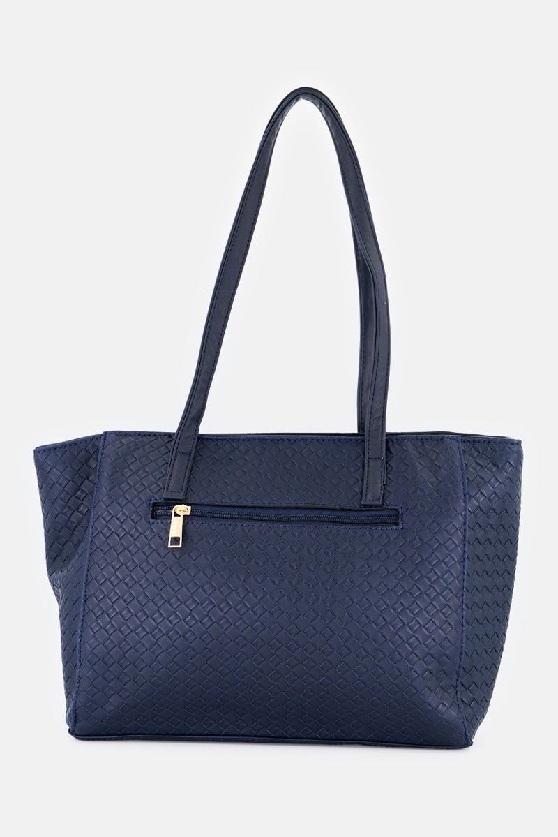 Lavie حقيبة توت نسائية بشعار العلامة التجارية بوتلو بيتس، كحلي - Image 2