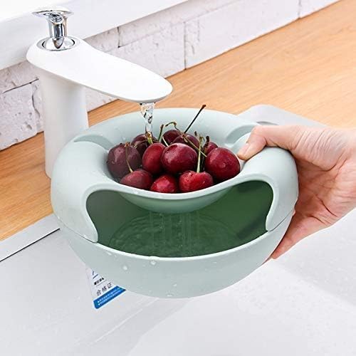 DEVANI IMPEX Fruit Platter Tray ouble Layers Multifunctional Creative Shape Lazy Pista Nut Snack Nashta Breakfast Dry Fruit Serving Platter Bowl Katori with Mobile Cellphone Holder Bracket Stand - Image 2