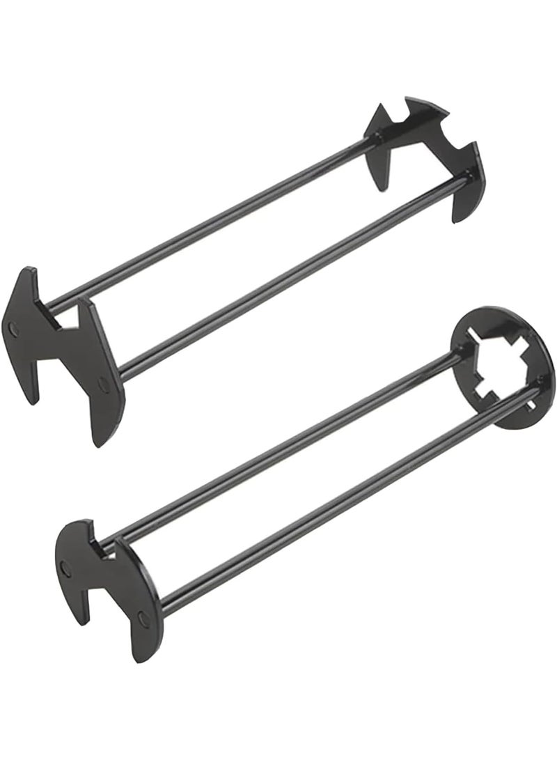 Cobest Multifunctional Basin Wrench, 2 Pcs Plumbing Wrench, Sink Wrench, Faucet Wrench Tool, 7 Sizes Universal, Under Sink Plumbers Wrench for Kitchen, Bathroom, Tight Spaces, Black - Image 1