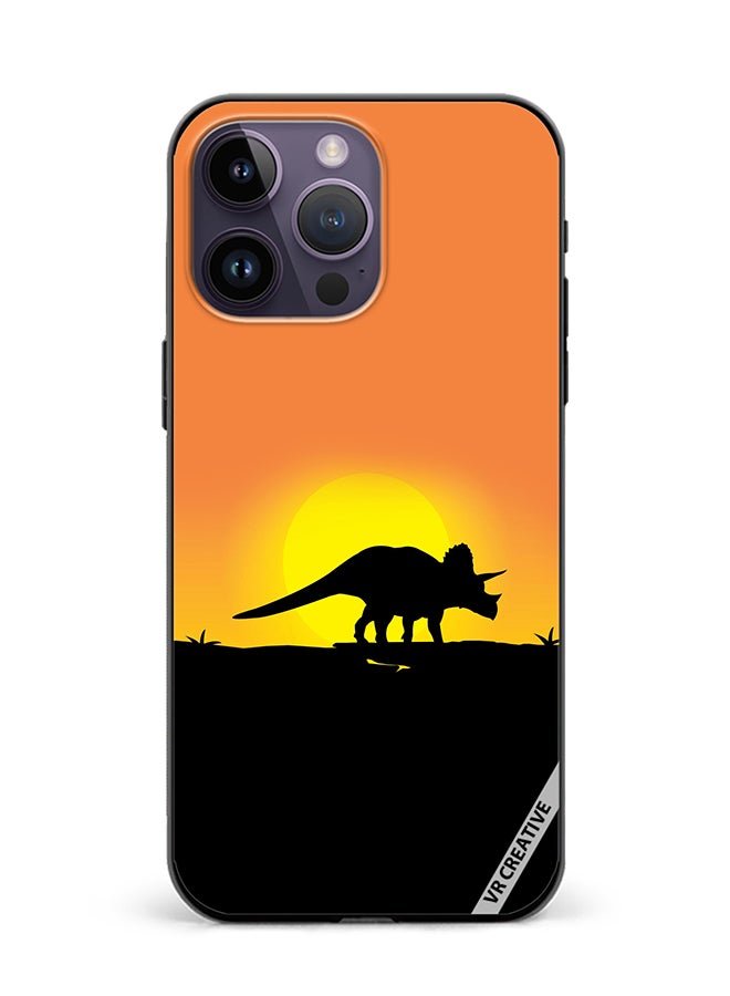 VR CREATIVE Protective Case Cover For Apple iPhone 16 Pro Max Dinosaur Design Multicolour